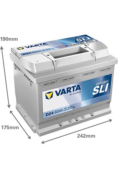 Varta Baterie auto D24 Dynamic SLI 60Ah 12V 560408054K262