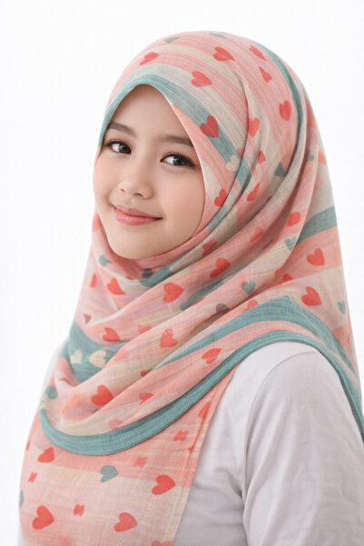 synshop Young girl child woman Cotton piece scarf headscarf foulard daily tar...