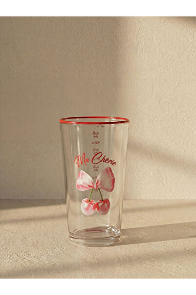 LC Waikiki UZG STORE'dan Stil Sahiplerine Fiyonk Baskılı Cam Su Bardağı 570 ml