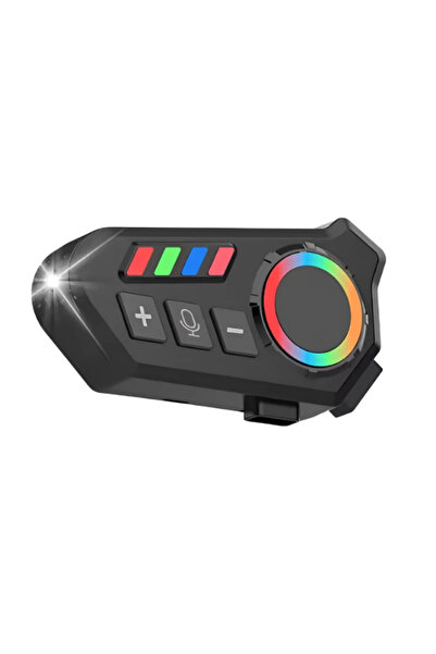 Kozmik Aksesuar K06A Motosiklet Kask Bluetooth İnterkom Kulaklık RGB Kontrol ...