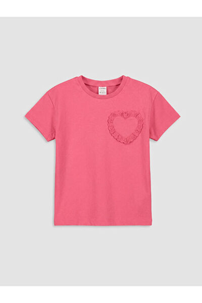 LC Waikiki تي شيرت بناتي مطرز بياقة روبا من UZG STORE للفتيات من ستايل شايبيرز