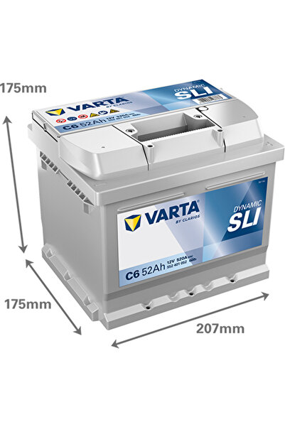 Varta Baterie auto C6 Dynamic SLI 52Ah 12V 552401052K262