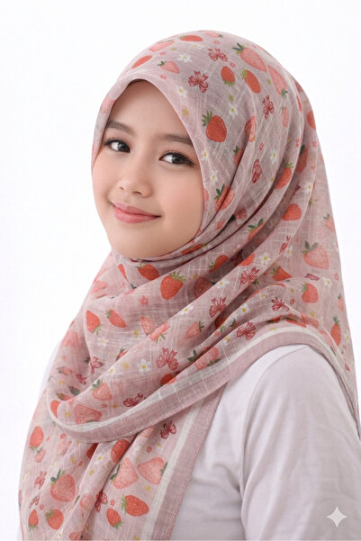 synshop Strawberry Flower Ribbon Young Girls Children Women Cotton Pack Scarf...