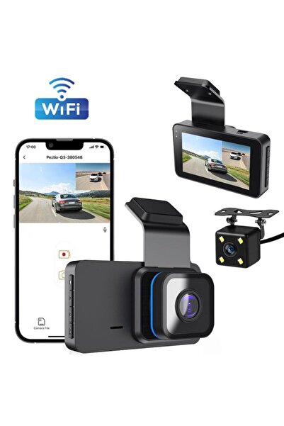 Navigold Dx-14 Wifi Ful Hd 1296p Araç Kayıt Kamerası 2 Kameralı Ekranlı Gece ...