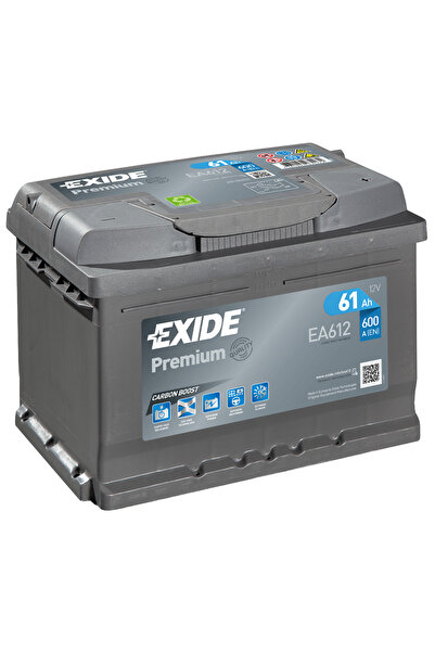 EXIDE Baterie auto premium 61Ah 12V EA612