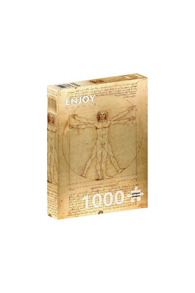 Enjoy Puzzle Παζλ 1000 κομμάτια Απολαύστε τον Λεονάρντο ντα Βίντσι: Ο Βιτρούβ...