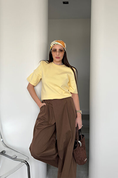 MAGARDE Omuz cu umeri întăriți Premium tricou - GALBEN