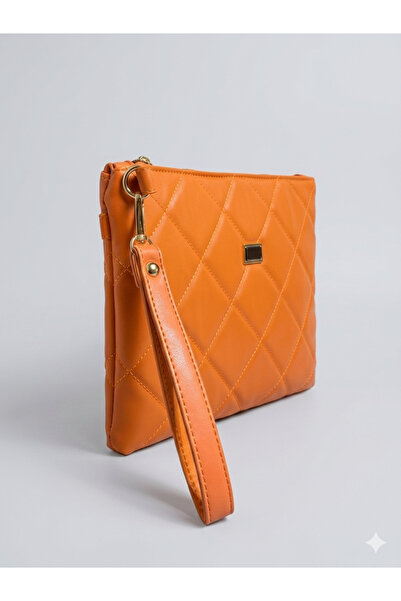 BK Bags & Accessories Medium size quilted portfolio clutch handbag