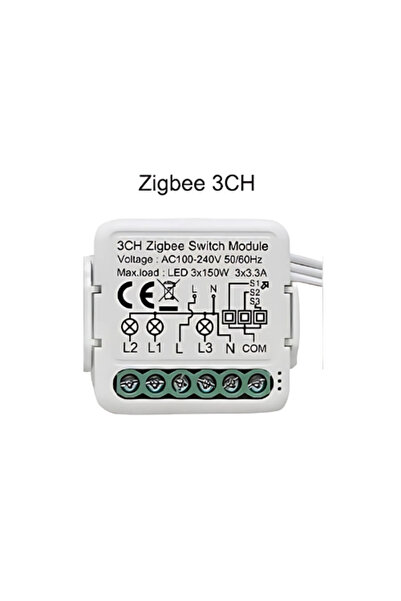 TUYA Smart Switch Unit (Triple) Zigbee - with Neutral Wire