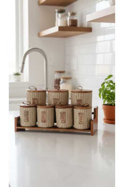 Generic This spice and seasoning storage jar set features a perfect design th...