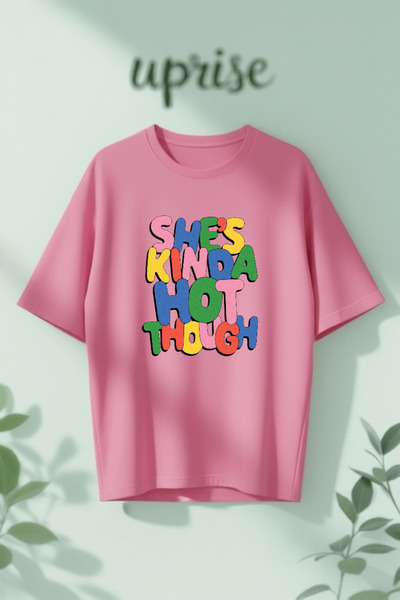 Vordevia Είναι λίγο σέξι με τύπωμα Βαμβάκι lu oversized T-shirt