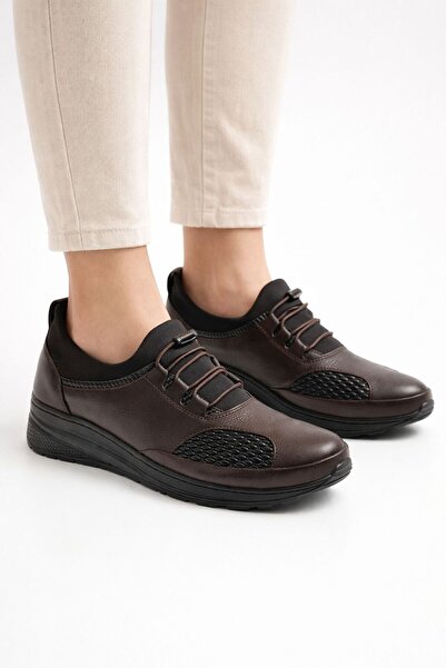 YADE MODA Genuine Leather Full Orthopedic Special Design Mother Shoes for Hee...