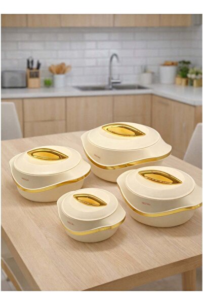 Milton Casserole Set of 4 with Stainless Steel Interior | Insulated Hotpot Fo...