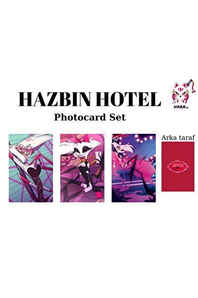 Hara Company Hazbin Hotel Angeldust Photocard Seti / Koleksiyon Kartı Seti