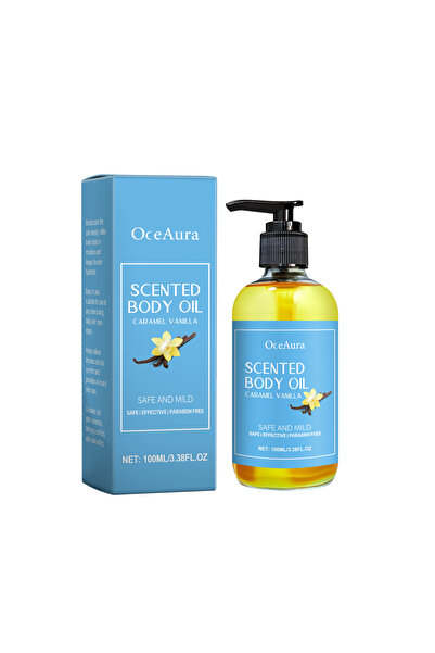OceAura زيت للجسم برائحة الكراميل والفانيليا