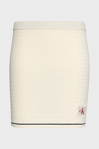 Calvin Klein Pamuk Karışımlı Slim Fit Yüksek Bel Etek LV047F364GYAS ETEK LV04...