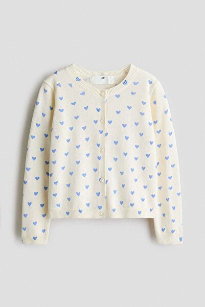H&M Fine-knit printed cardigan