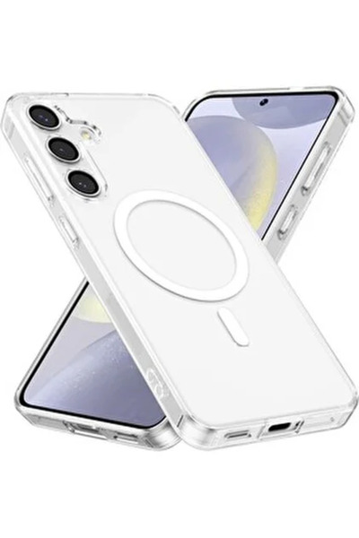 Jopus Samsung S26 Ultra Uyumlu SARARMAZ Şeffaf Magsafe Kılıf Kristal Sert Mik...