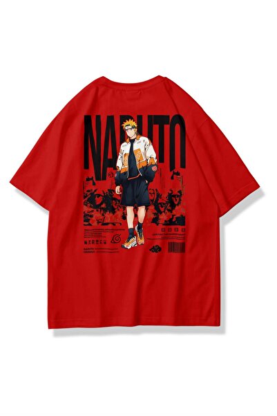 Trendiz Unisex Naruto Uzumaki majica crvena