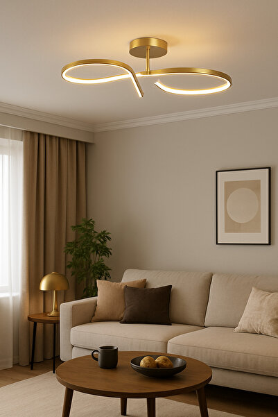 Allians Modern Beyaz Eskitme Ledli Çok Fonksiyonlu Yatak Odası ve Salon Aydın...