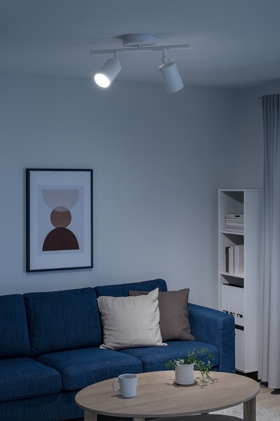 Allians Modern Beyaz LED Spot Işıklı Çoklu Sıralı Avize, Cafe, Mutfak ve Bany...