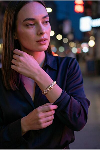 mostbeautifull Taşlı Lastik Bileklik – Kadın Esnek Parlak Taş Detaylı Şık Bil...