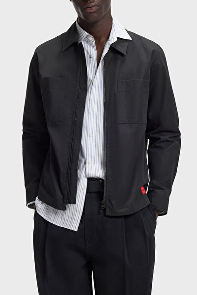 HUGO Pamuk Karışımlı Oversize Fit Fermuarlı Ceket Erkek CEKET 50556274 001