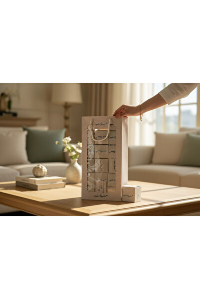 Generic Eid party favor box set, 18 cube-shaped boxes