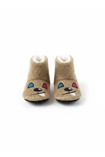 Lumos Trade Plush Baby Slippers with Cute Figures - Pack of Non-Slip Sole Sof...