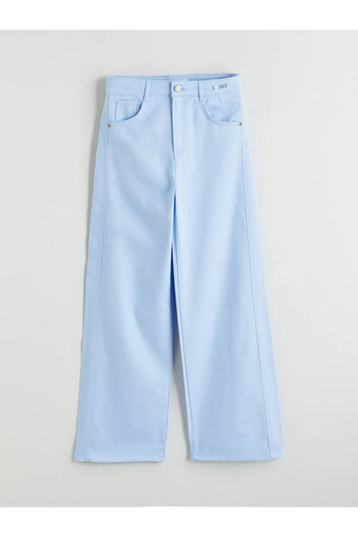 LC Waikiki Lcw Kids Brown Wideleg Girls' Trousers