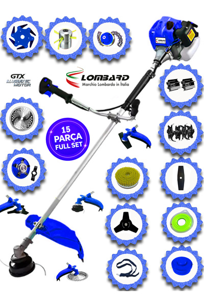 Cros LOMBARD İtaly SERAVIO 618X Seri Yan Tırpan+ Akrobat Çapalama + Toprak Eş...