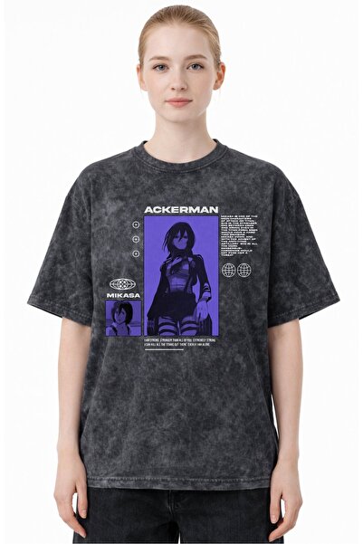 SEVBANO Design Mikasa Ackerman Attack on Titan Anime Printed Unisex Oversized...