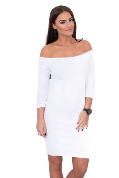 Kesi Rochie mulată cu dungi albe