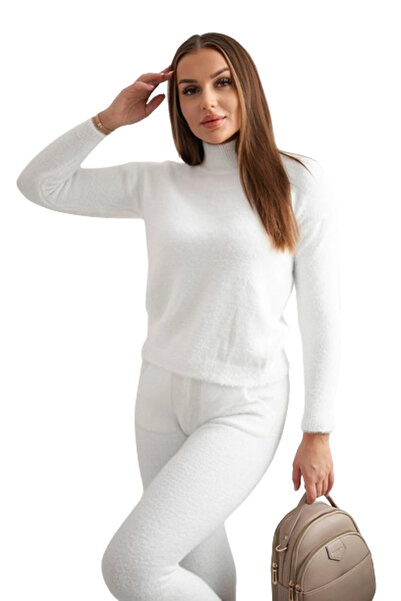 Kesi Komplet swetrowy alpaka dwuczęściowy ecru