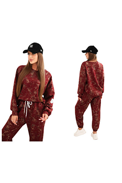 Kesi Set trening supradimensionat pentru femei din viscoză, cu hanorac alungi...