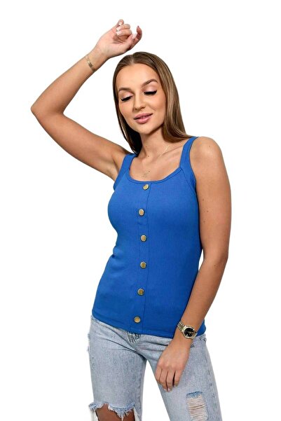 Kesi Bluzka na ramiączkach chabrowa