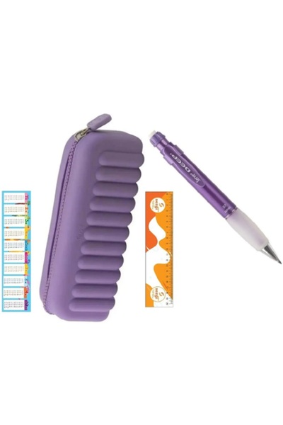 Serve Στυλό Μαλακής Σιλικόνης Makı Τσάντα σι (Μωβ) και Στυλό Βαθύ Μεταλλικό Μ...