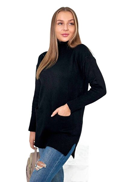 Kesi Sweter ze stójką czarny