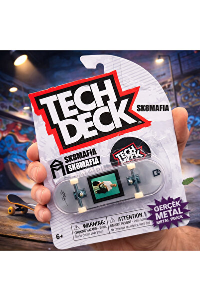Cici Oyuncak Tech Deck SK8MAFİA Fingerboard Parmak Kaykay Mini Skateboard Oyu...