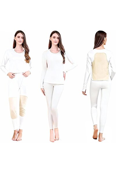 casme Women's Thermal Underwear Set Long Johns Base Layer Fleece Lined Top Bo...