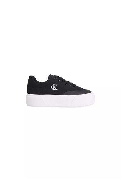 Calvin Klein Kadın Platform Taban CK Logolu Siyah Sneaker HW0HW02989-BEH