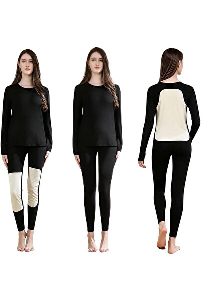 casme Women's Thermal Underwear Set Long Johns Base Layer Fleece Lined Top Bo...