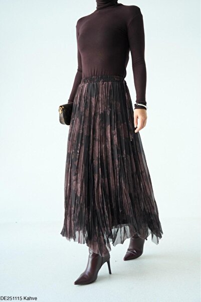 CADDELAMODA Women's Batik Print Skirt