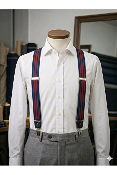 beyoğlu style Üst Kalite Düz Metal Tokalı Lastikli Kırmızı Lacivert Pantolon ...