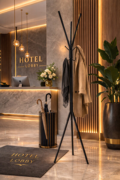 Tobi Terra Metal Ayaklı Elbise Askısı Portmanto