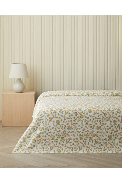 English Home Sunleaf Çift Kişilik Pike 200x220 cm Sarı