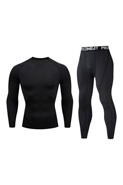 BSMBIOO Long Sleeves T-Shirt And Pants Black
