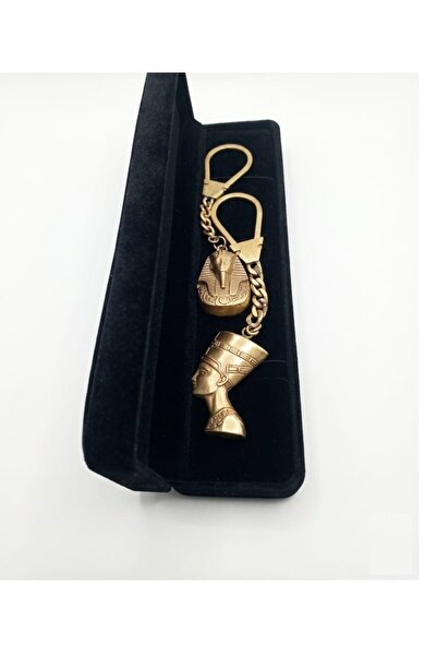 Generic Pharaonic medal set (Tutankhamun and Nefertiti) - pure antique brass ...