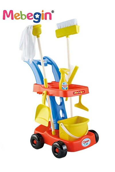 Toybox Kids Role Play Toys Housekeeping Cart Broom Dustpan Set Cleaning Tools...