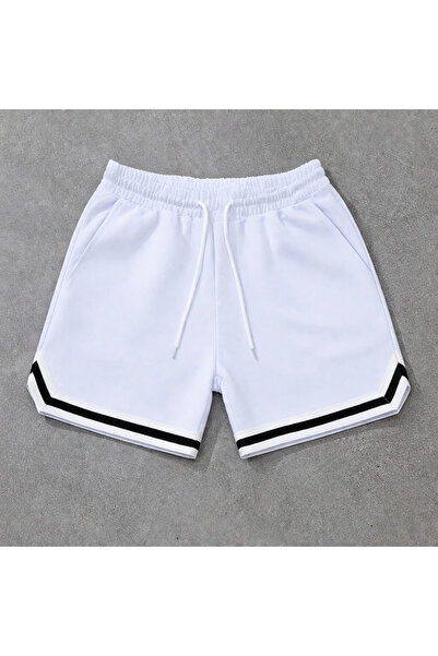 S&A DESIGN Men's Elastic Waist Lace-Up Sports Shorts